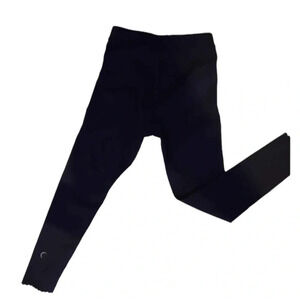 ZYIA Dark Navy Blue Cabbage Ankle Hem  Leggings Size 8-9